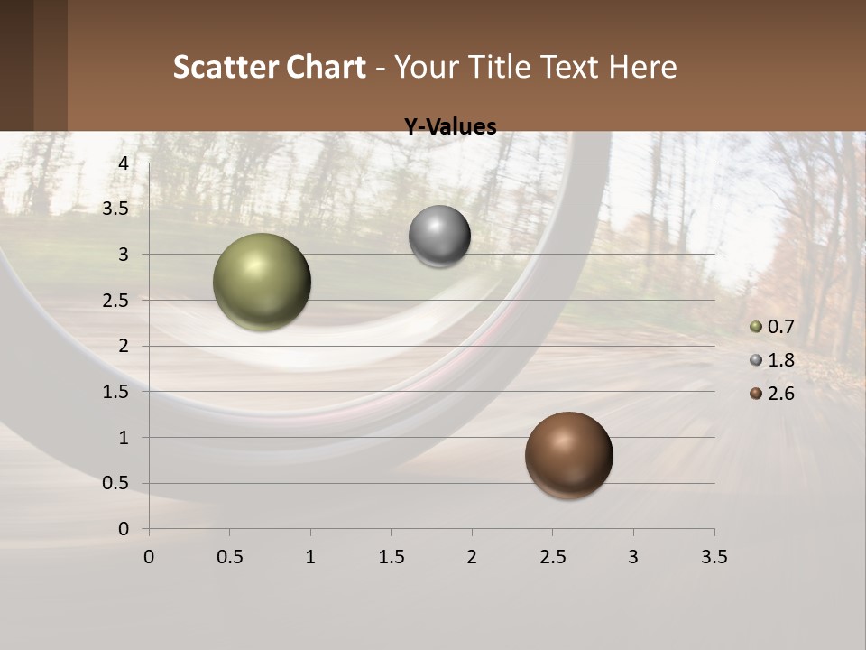 Bicycle Wheel At Speed PowerPoint Template