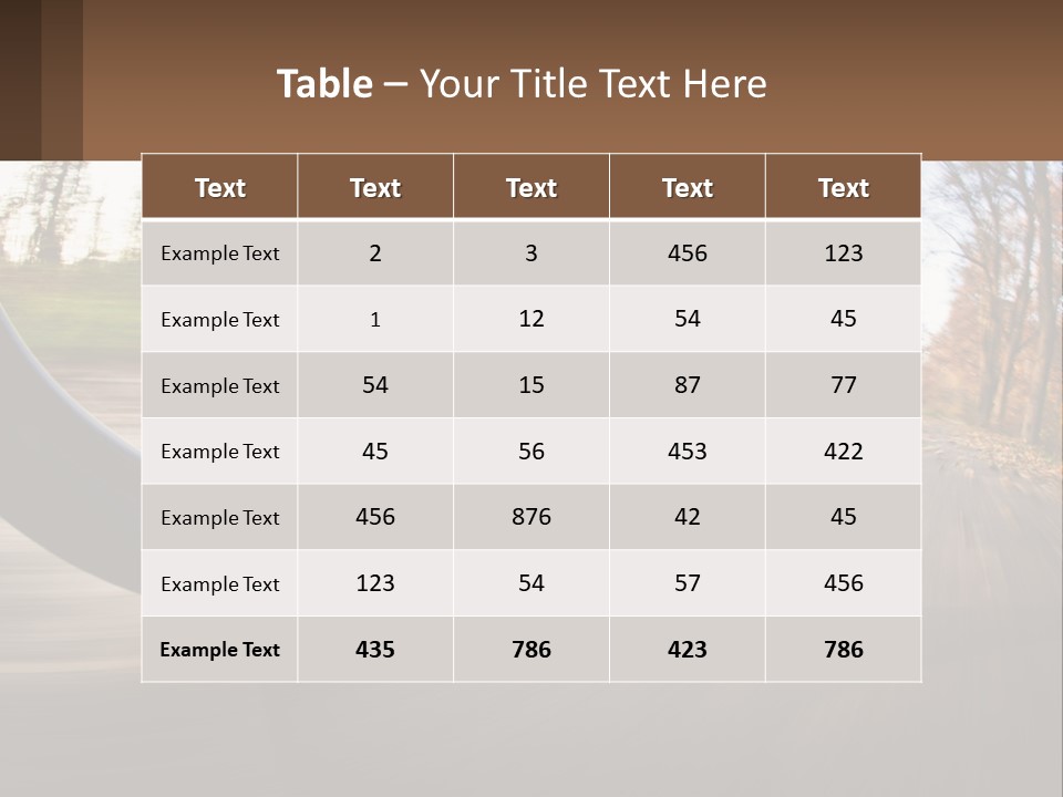 Bicycle Wheel At Speed PowerPoint Template