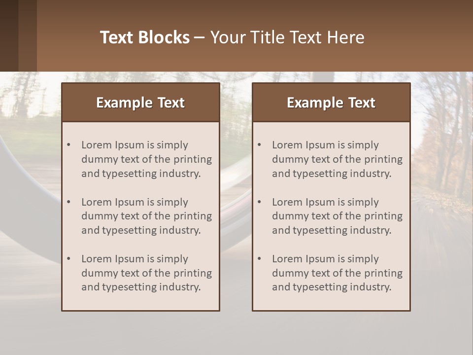 Bicycle Wheel At Speed PowerPoint Template
