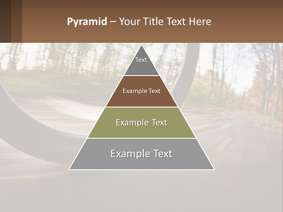 Bicycle Wheel At Speed PowerPoint Template