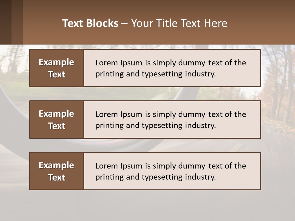 Bicycle Wheel At Speed PowerPoint Template