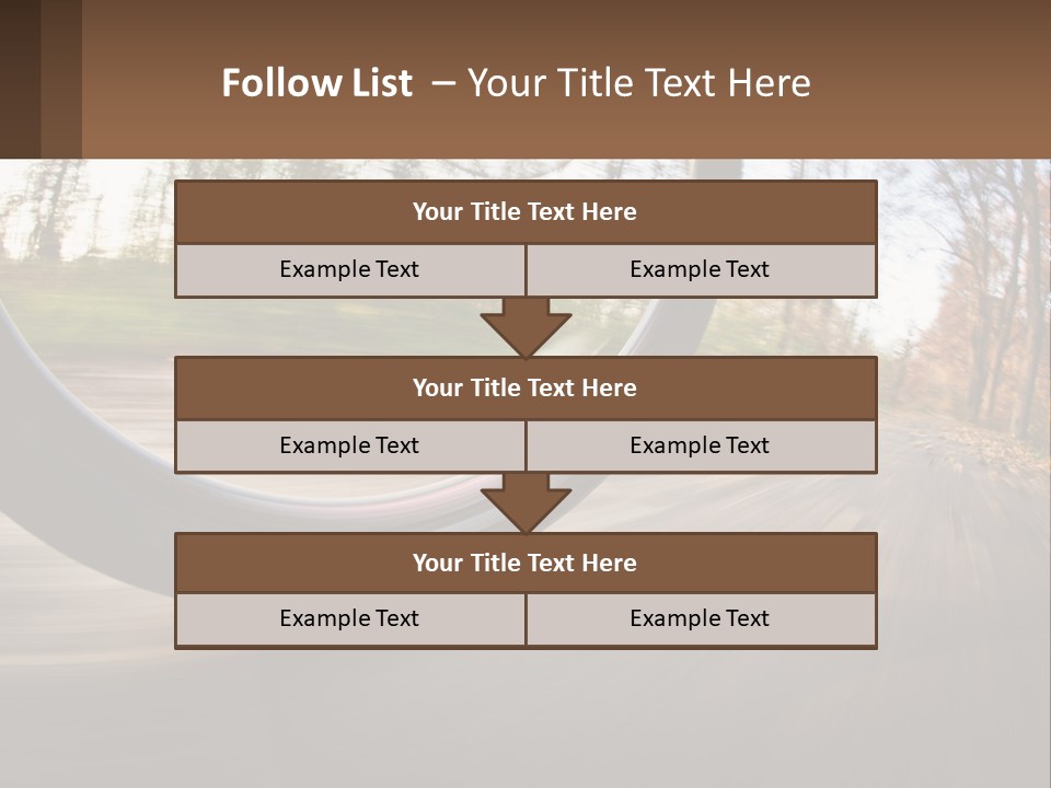 Bicycle Wheel At Speed PowerPoint Template
