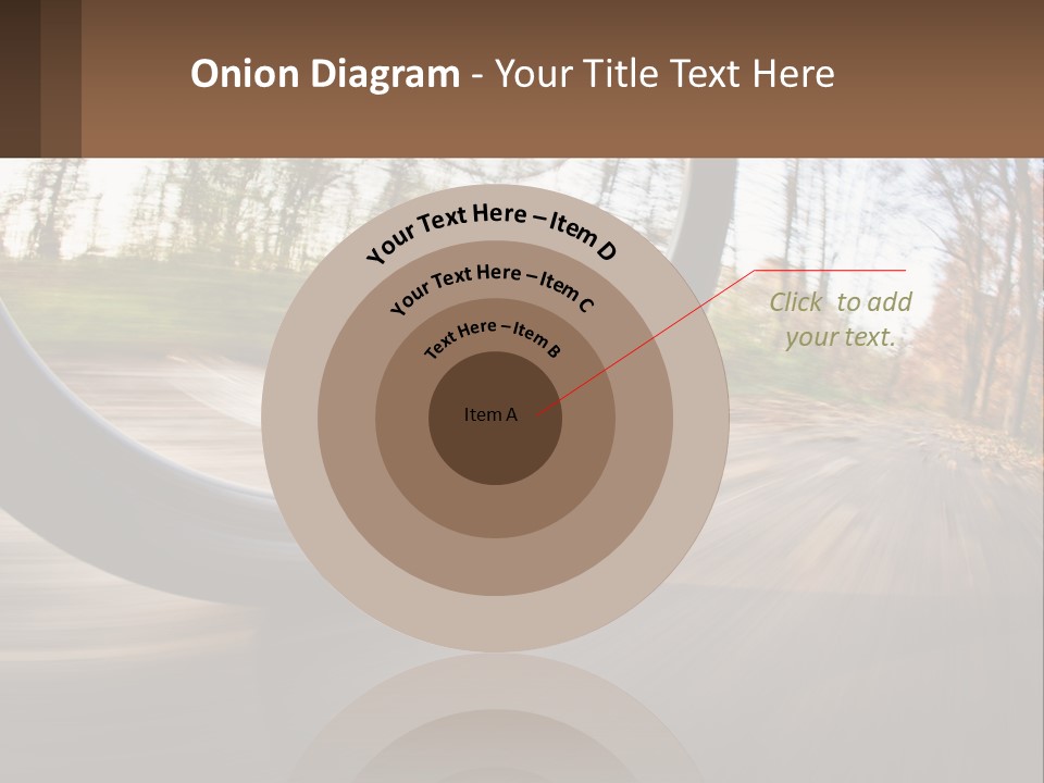 Bicycle Wheel At Speed PowerPoint Template