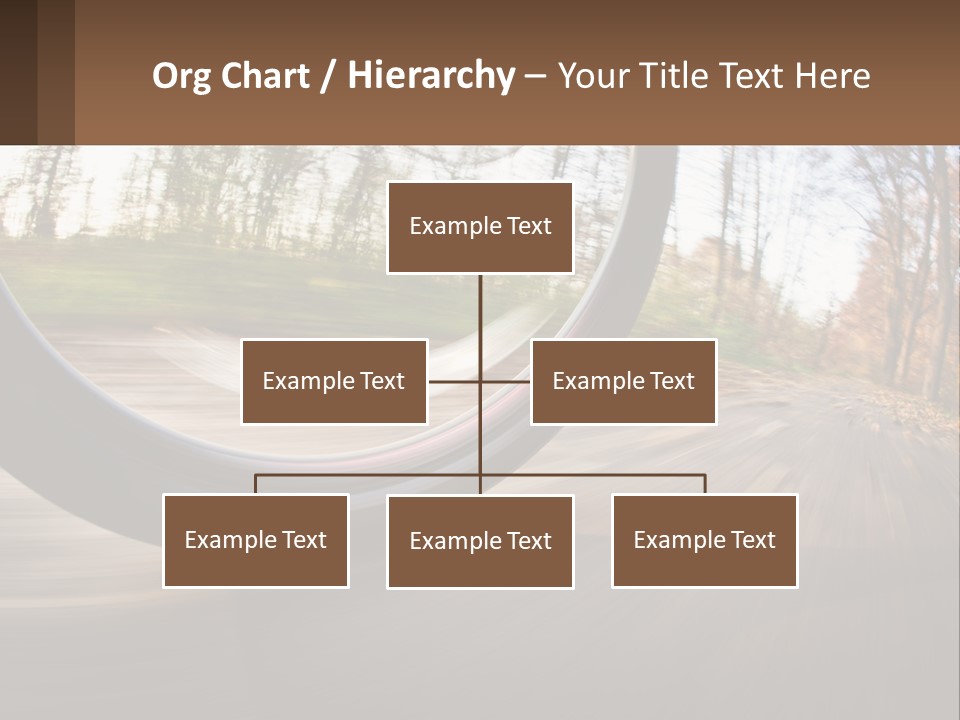 Bicycle Wheel At Speed PowerPoint Template