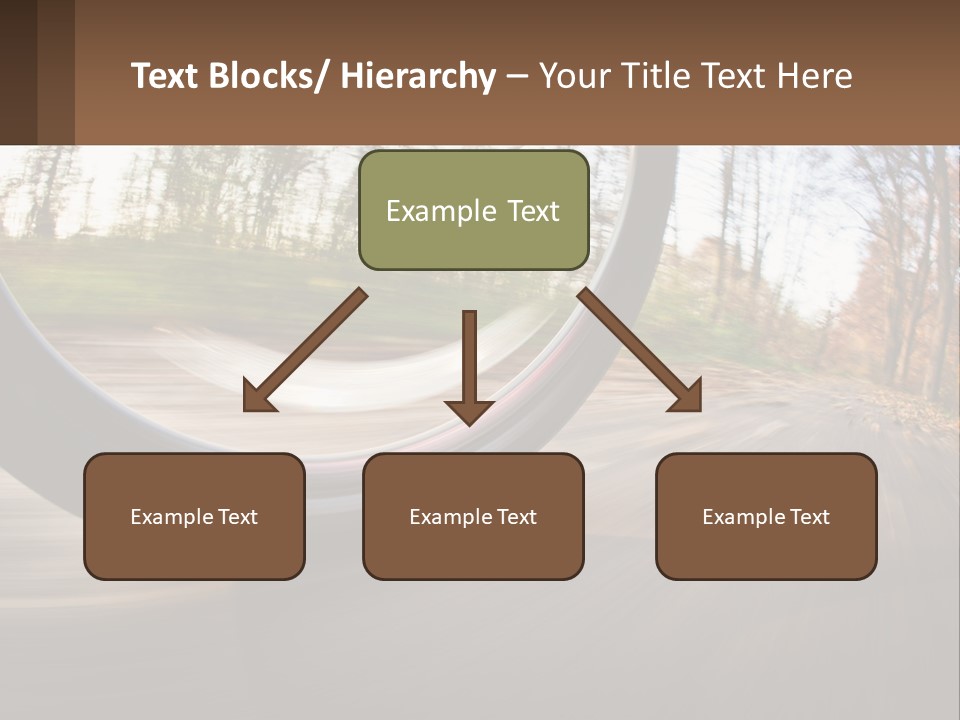 Bicycle Wheel At Speed PowerPoint Template
