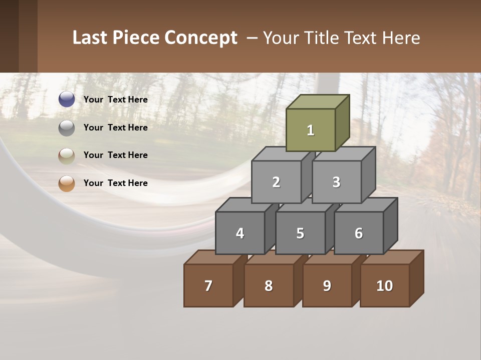 Bicycle Wheel At Speed PowerPoint Template