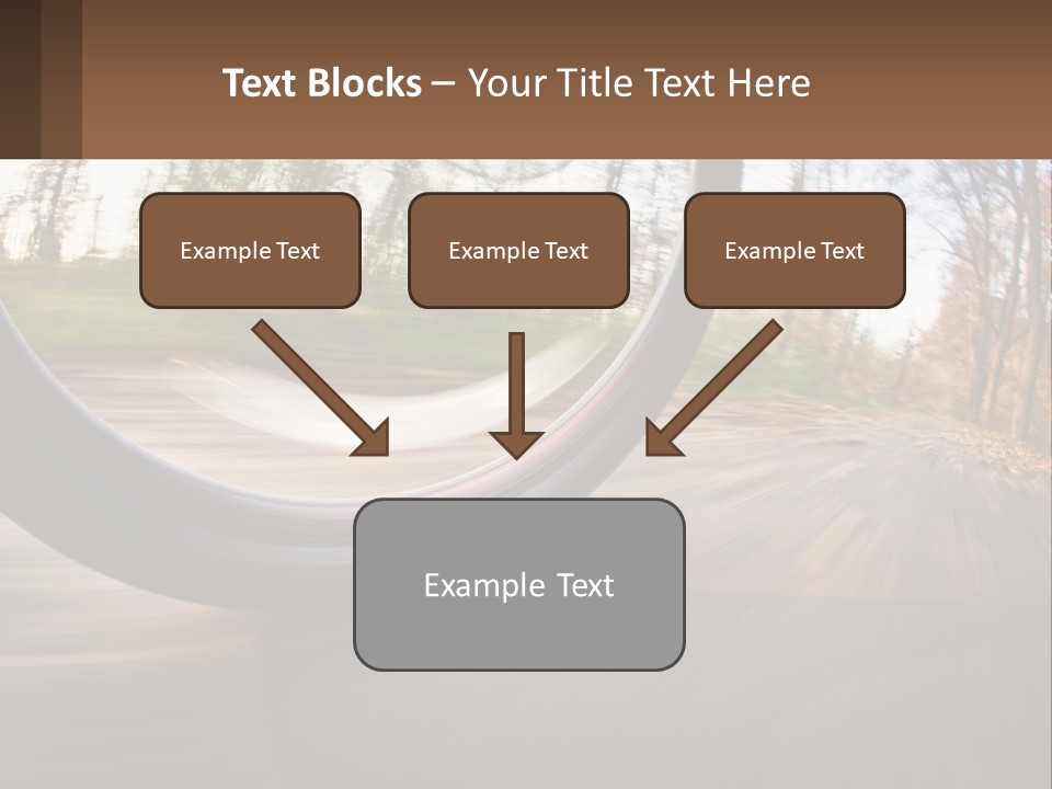 Bicycle Wheel At Speed PowerPoint Template