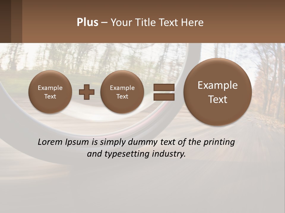 Bicycle Wheel At Speed PowerPoint Template
