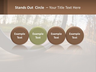 Bicycle Wheel At Speed PowerPoint Template