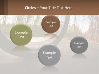 Bicycle Wheel At Speed PowerPoint Template