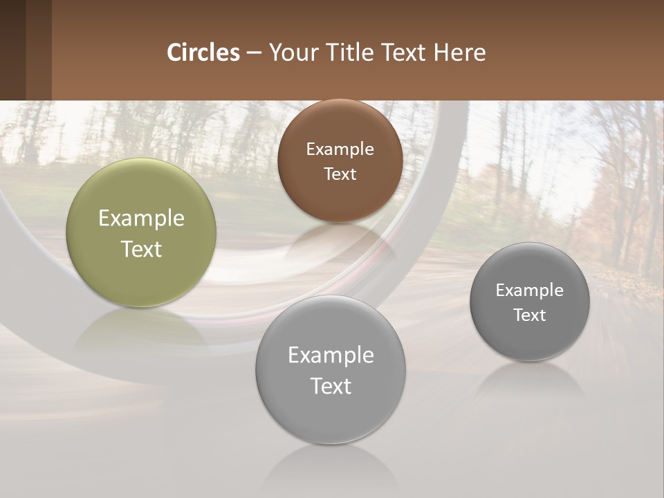 Bicycle Wheel At Speed PowerPoint Template