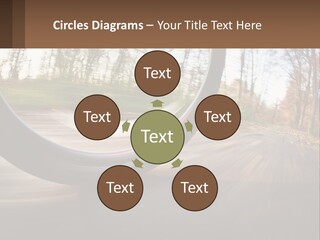 Bicycle Wheel At Speed PowerPoint Template