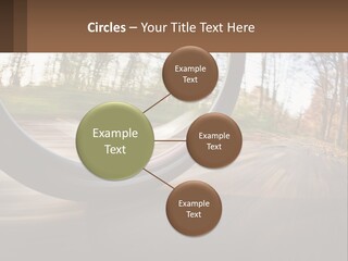 Bicycle Wheel At Speed PowerPoint Template