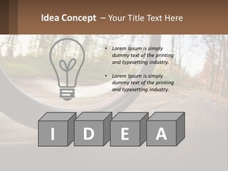 Bicycle Wheel At Speed PowerPoint Template