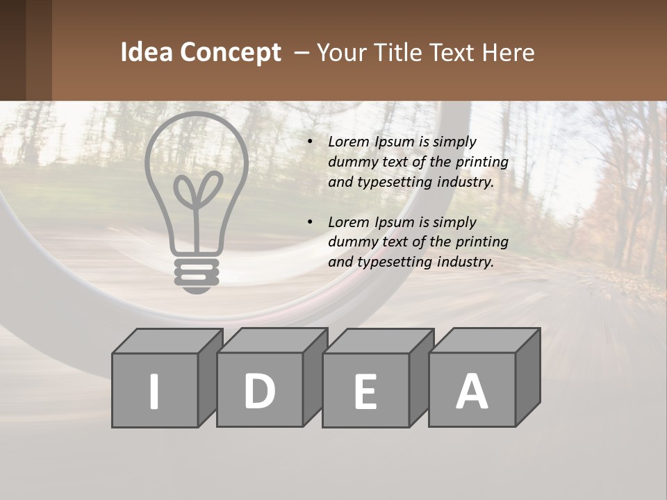 Bicycle Wheel At Speed PowerPoint Template