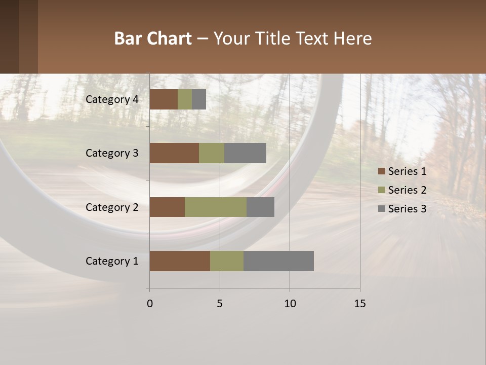 Bicycle Wheel At Speed PowerPoint Template