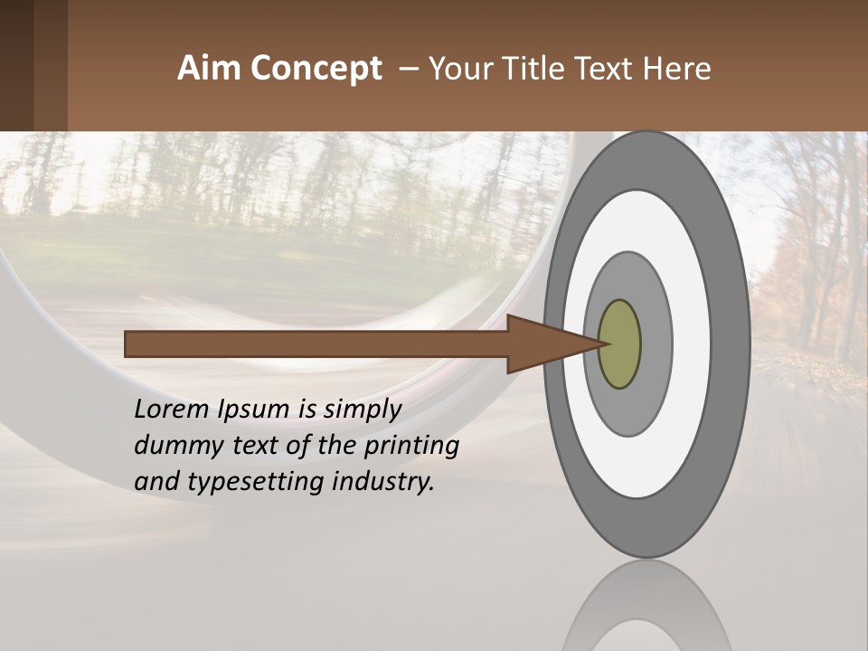 Bicycle Wheel At Speed PowerPoint Template