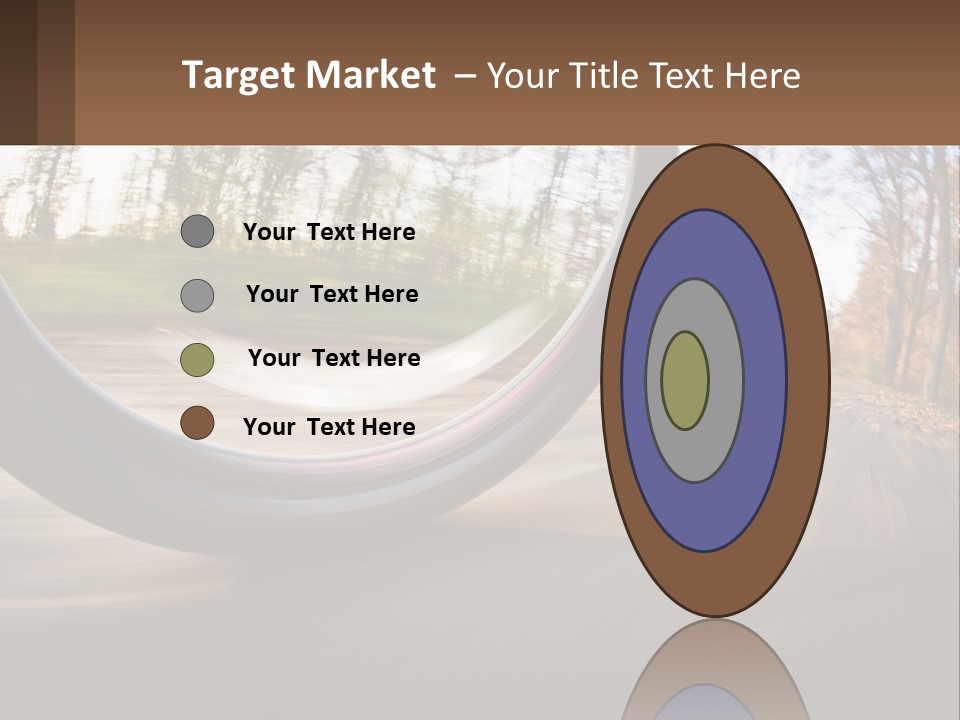 Bicycle Wheel At Speed PowerPoint Template