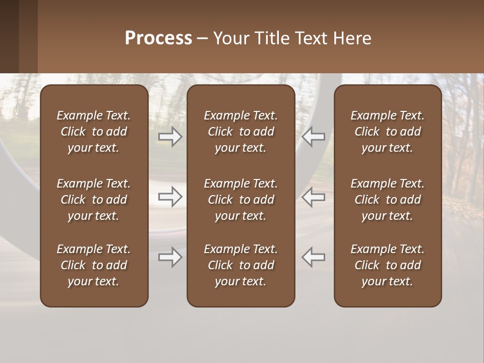 Bicycle Wheel At Speed PowerPoint Template