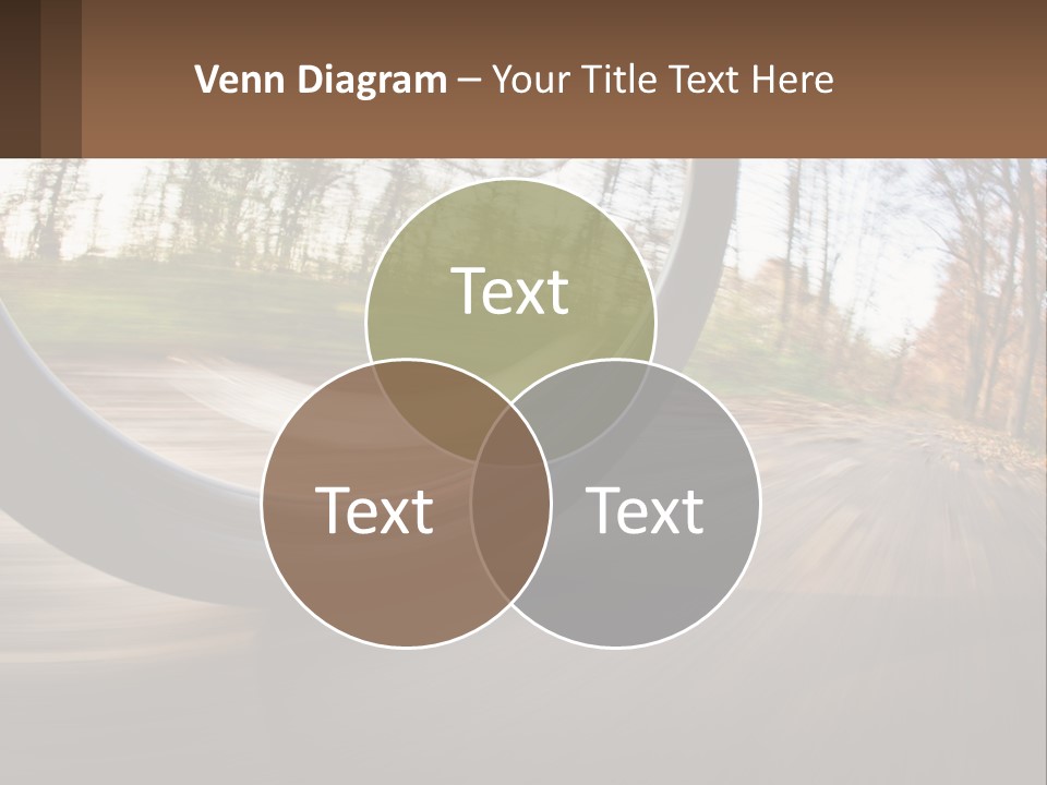 Bicycle Wheel At Speed PowerPoint Template