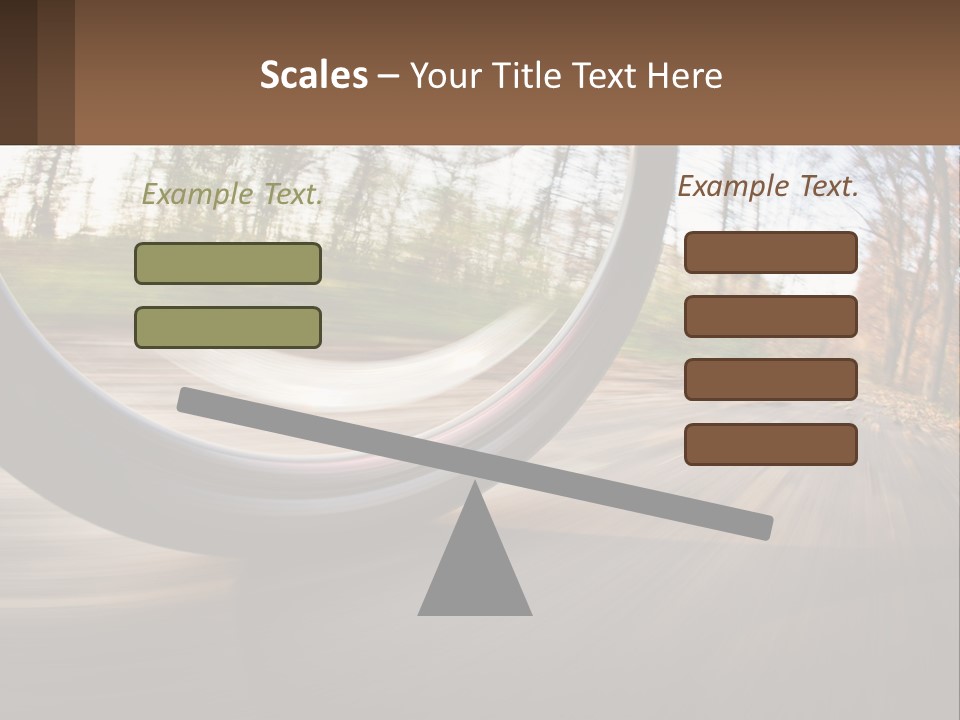 Bicycle Wheel At Speed PowerPoint Template