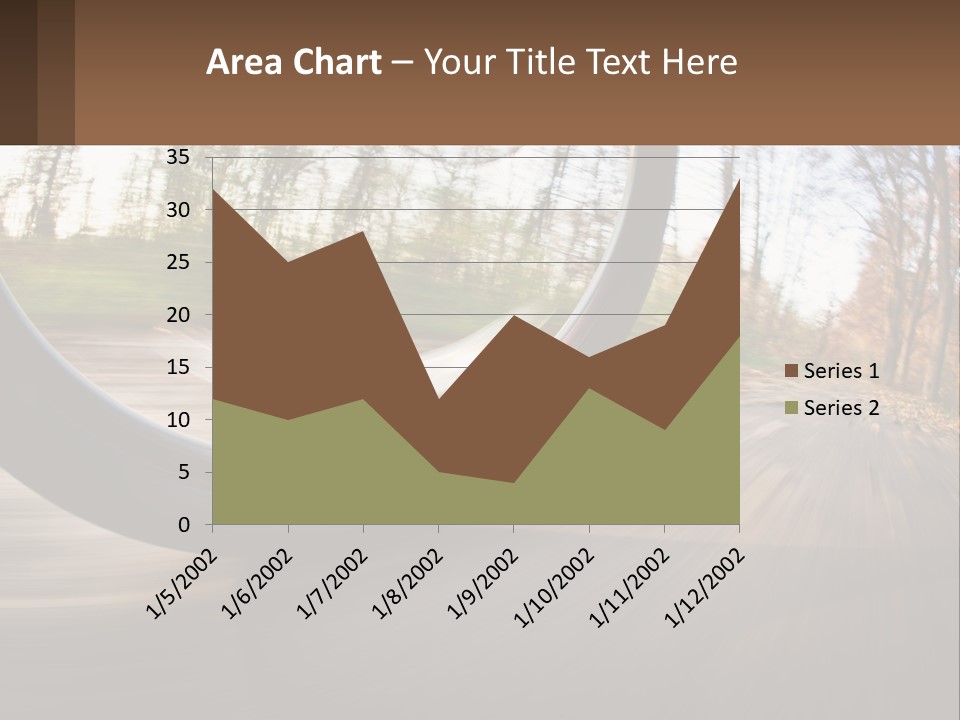 Bicycle Wheel At Speed PowerPoint Template