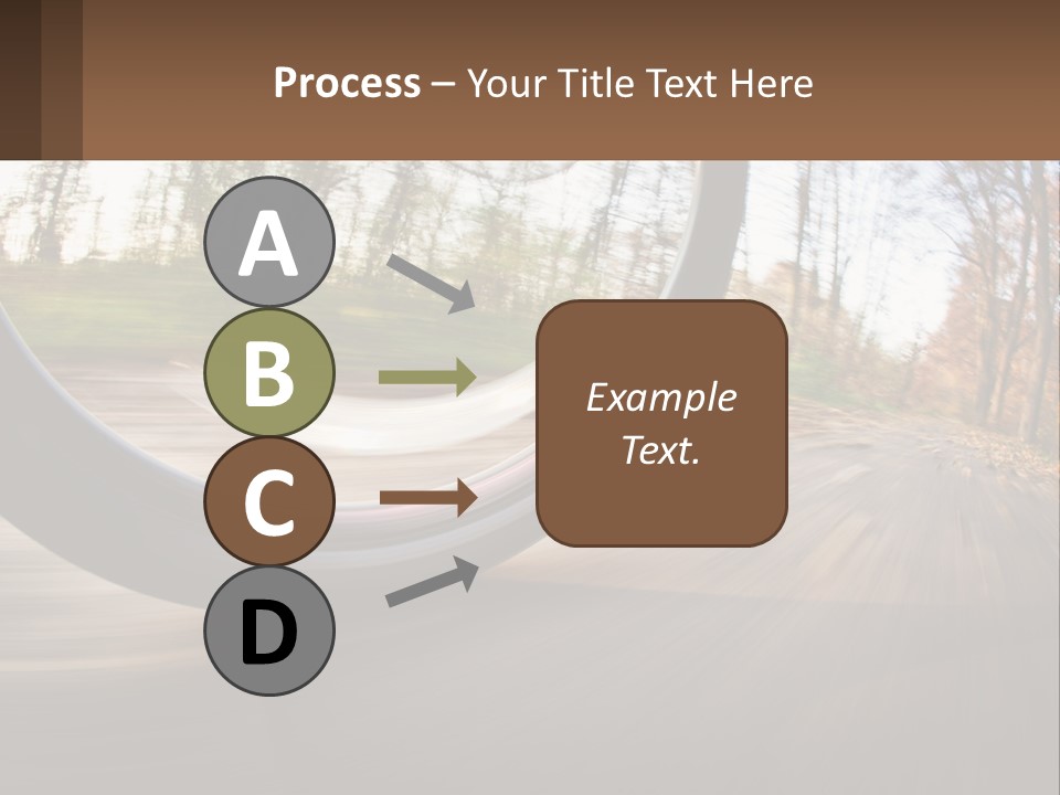 Bicycle Wheel At Speed PowerPoint Template
