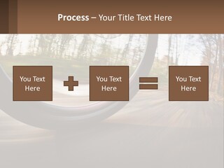 Bicycle Wheel At Speed PowerPoint Template