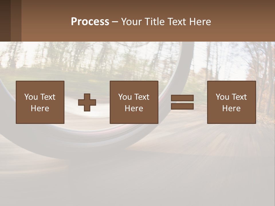 Bicycle Wheel At Speed PowerPoint Template