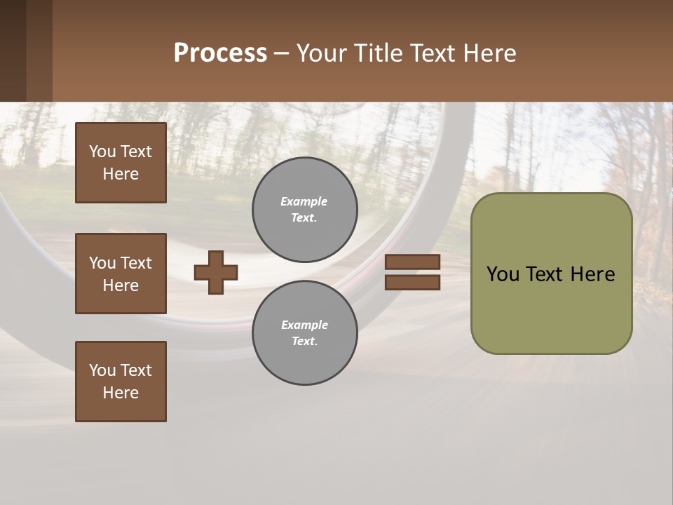 Bicycle Wheel At Speed PowerPoint Template