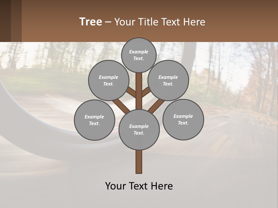Bicycle Wheel At Speed PowerPoint Template