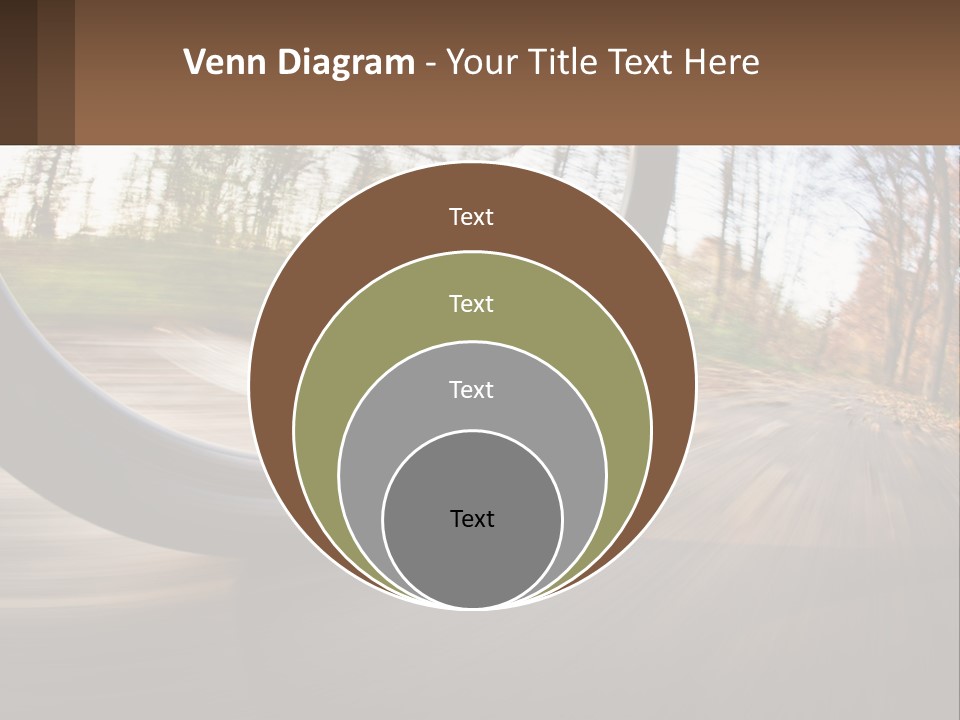 Bicycle Wheel At Speed PowerPoint Template