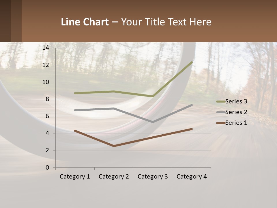 Bicycle Wheel At Speed PowerPoint Template
