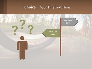 Bicycle Wheel At Speed PowerPoint Template