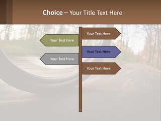 Bicycle Wheel At Speed PowerPoint Template