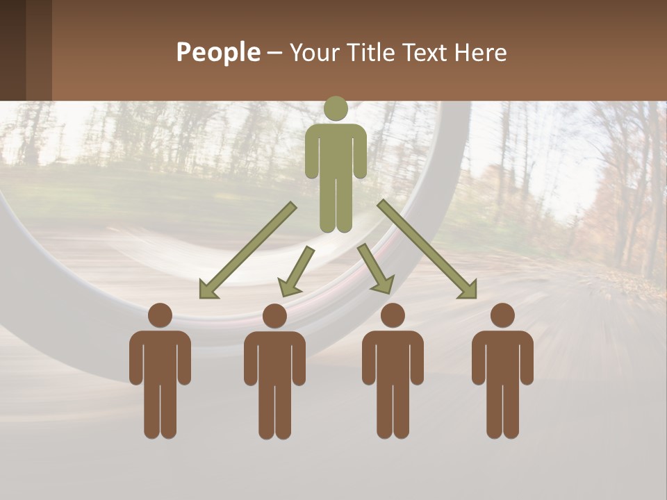 Bicycle Wheel At Speed PowerPoint Template