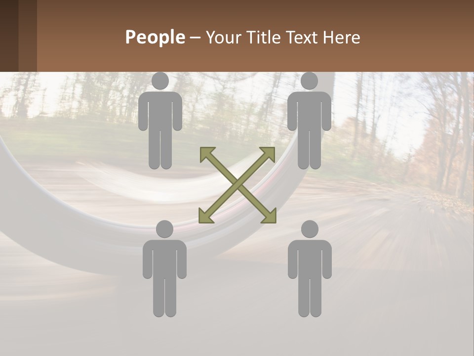 Bicycle Wheel At Speed PowerPoint Template