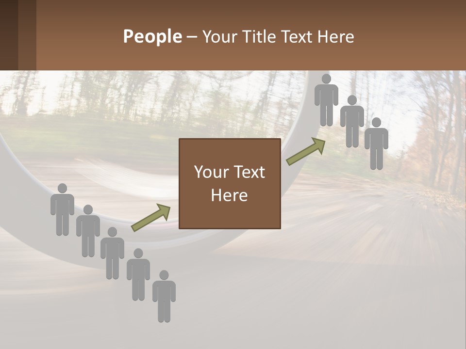 Bicycle Wheel At Speed PowerPoint Template