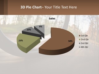 Bicycle Wheel At Speed PowerPoint Template