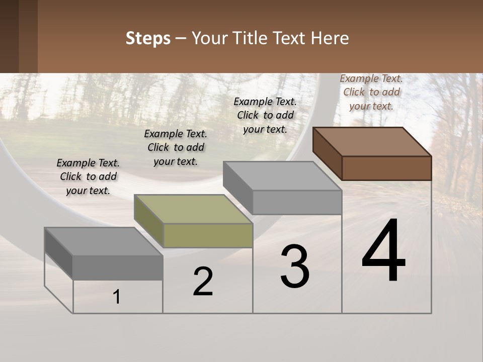 Bicycle Wheel At Speed PowerPoint Template