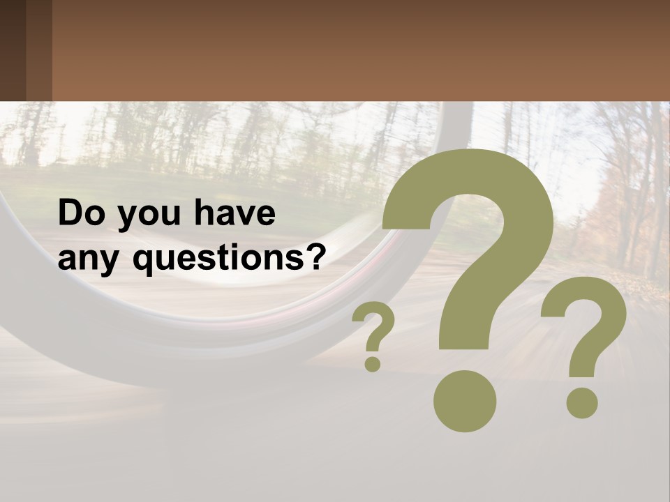 Bicycle Wheel At Speed PowerPoint Template