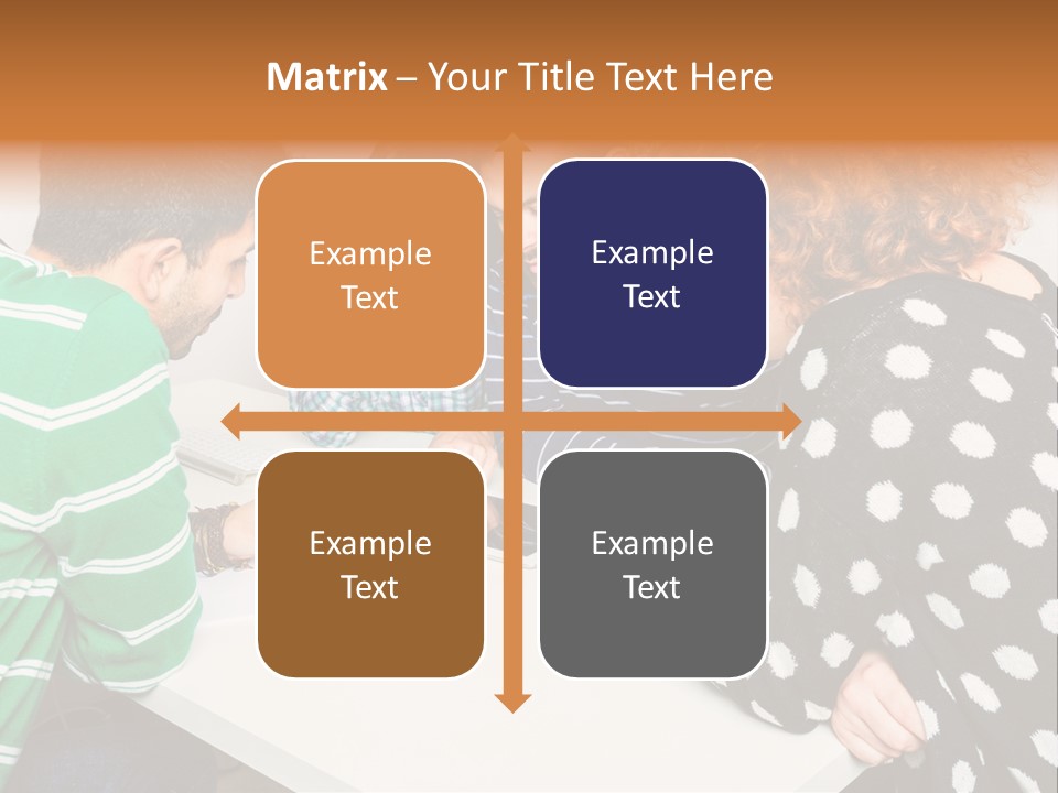 Friends At The Tablet PowerPoint Template