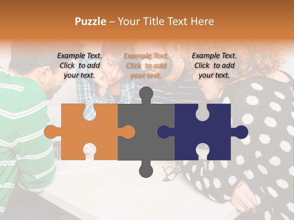 Friends At The Tablet PowerPoint Template