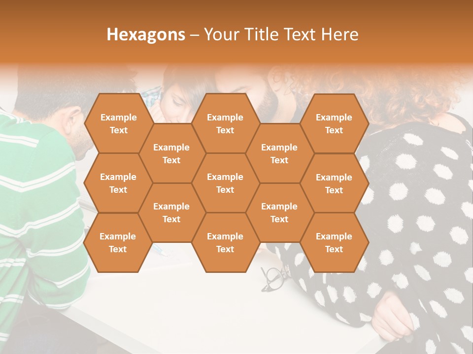 Friends At The Tablet PowerPoint Template