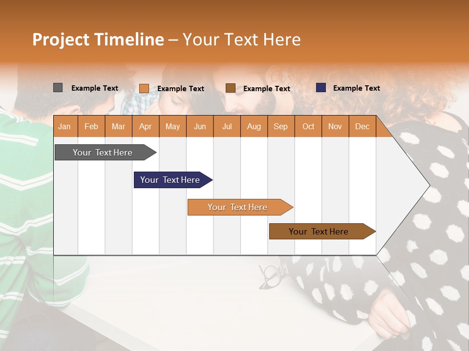 Friends At The Tablet PowerPoint Template