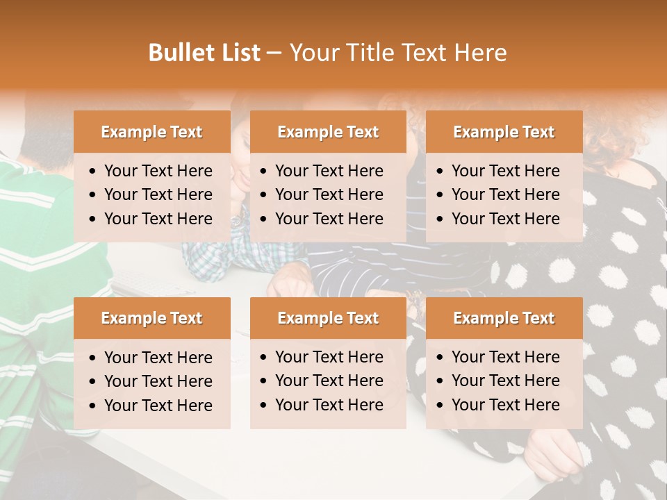 Friends At The Tablet PowerPoint Template