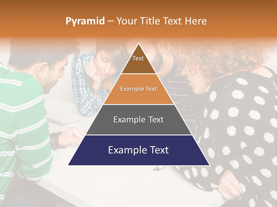 Friends At The Tablet PowerPoint Template