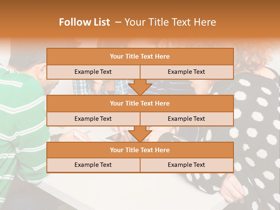 Friends At The Tablet PowerPoint Template