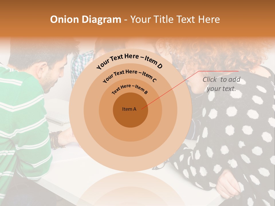 Friends At The Tablet PowerPoint Template