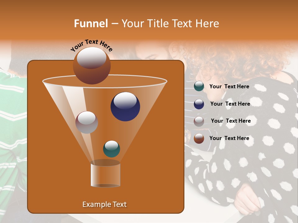 Friends At The Tablet PowerPoint Template